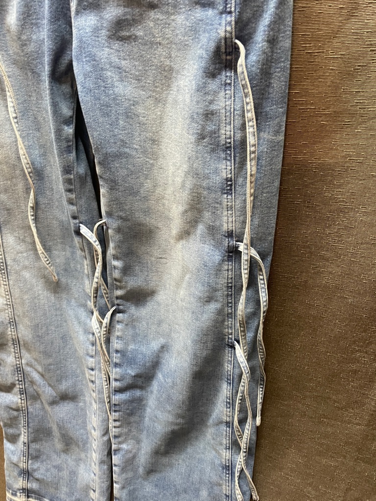 Ottolinger Blue Tie-Detail Wide Leg Women's Jeans — image 8 of 8